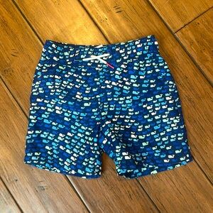 Vineyard Vines for Target Boys Swim Trunks Shorts 4/5 EUC Whales XS Lined